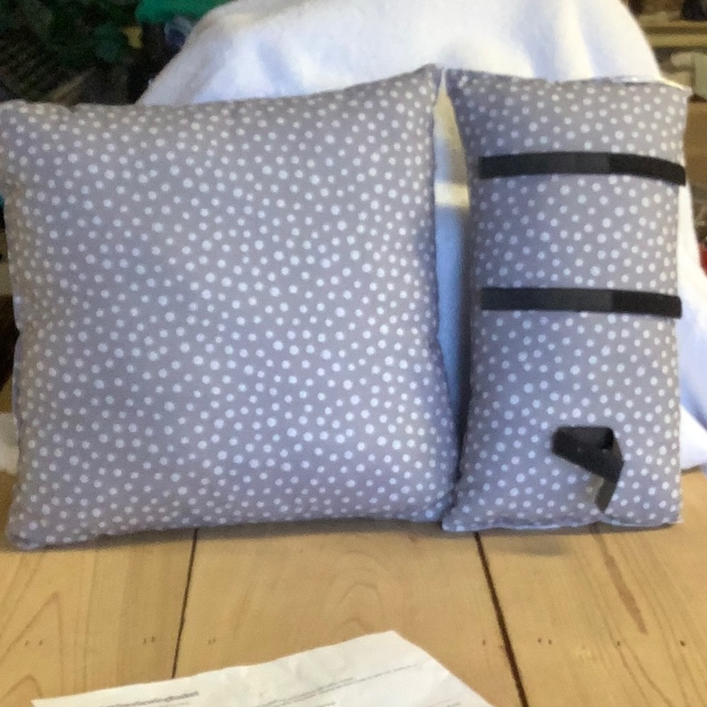 Hysterectomy Surgery Recovery Pillow w/Pocket AND Seatbelt Pillow w/Velcro Strap